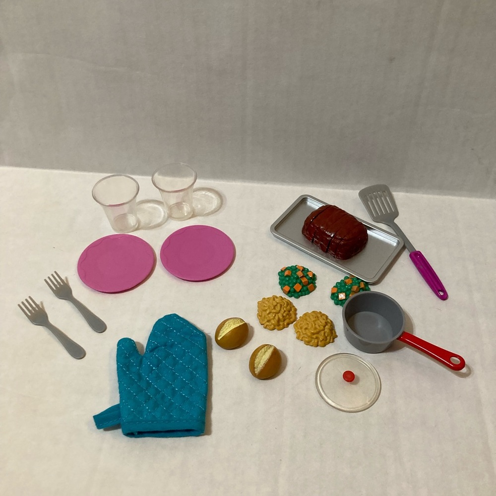18 inch doll dinner set